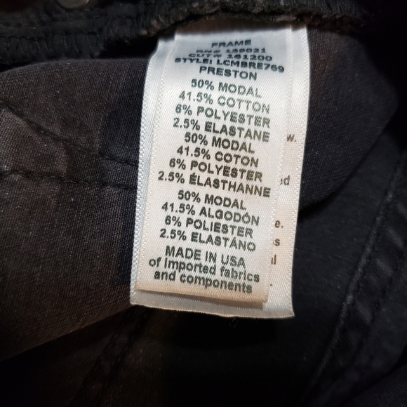 FRAME Le Crop Mini Boot-Cut Jeans, Preston, Size 26 - Picture 10 of 16